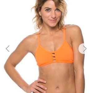 Bright orange Jolyn bikini top